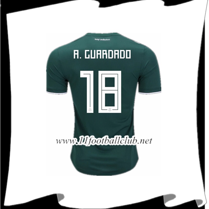 Le Nouveaux Maillot Equipe Mexique Andres Guardado 18 Domicile Vert 2018/2019