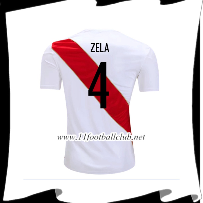 Nouveaux Maillot Equipe De Pérou ZELA 4 Exterieur Rouge Et Blanc 2018 2019