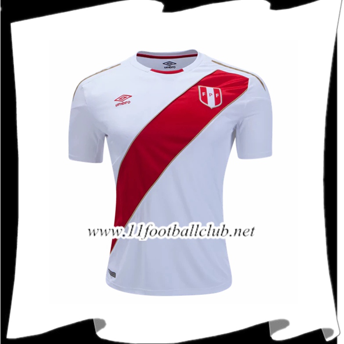 Nouveaux Maillot De Foot De L Équipe De Pérou Domicile Blanc Et Rouge 2018 2019