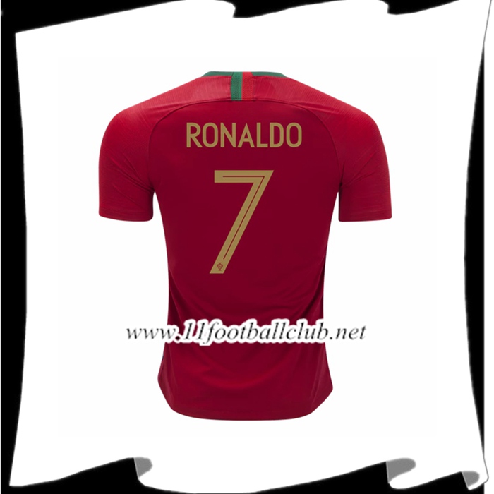 Nouveau Maillot De La Portugal Ronaldo 7 Domicile Rouge 2018 2019