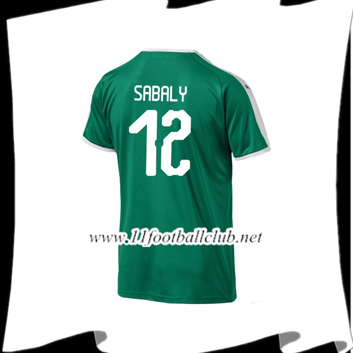 Nouveau Maillot De Foot De L Équipe De Sénégal SABALY 12 Exterieur Vert 2018 2019