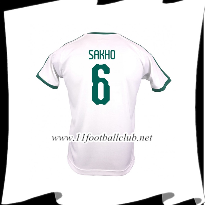 Nouveaux Maillot De L Équipe De Sénégal SAKHO 6 Domicile Blanc 2018 2019