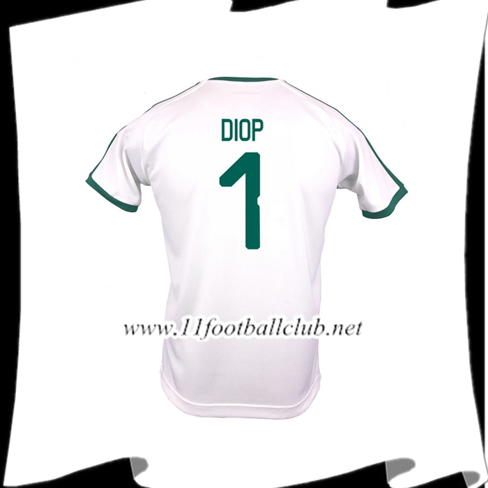 Nouveau Maillot Equipe De Sénégal DIOP 1 Domicile Blanc 2018 2019