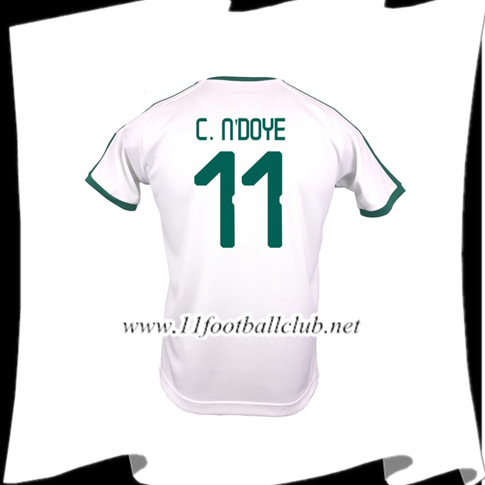 Nouveau Maillot De La Sénégal C. N'DOYE 11 Domicile Blanc 2018 2019