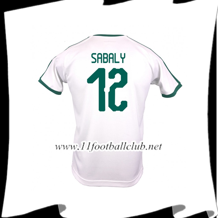Nouveau Maillot Equipe De Sénégal SABALY 12 Domicile Blanc 2018 2019