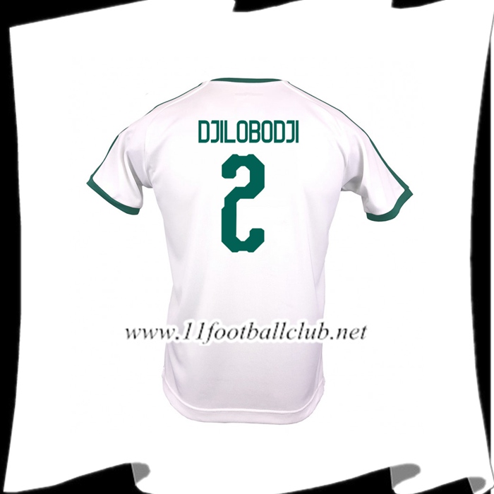Nouveaux Maillot De La Sénégal DJILOBODJI 2 Domicile Blanc 2018 2019