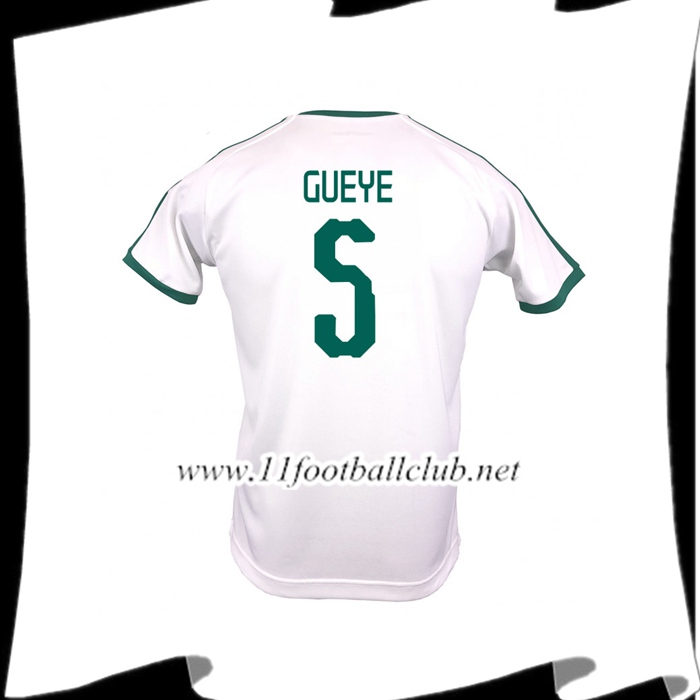 Nouveaux Maillot D Équipe De Sénégal GUEYE 5 Domicile Blanc 2018 2019