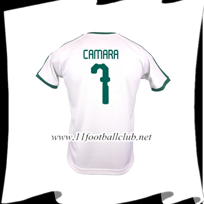 Nouveaux Maillot Football Sénégal CAMARA 7 Domicile Blanc 2018 2019