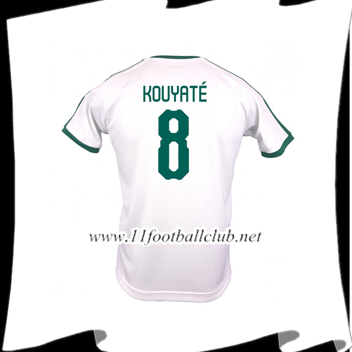 Nouveaux Maillot De Foot De Sénégal KOUYATE 8 Domicile Blanc 2018 2019