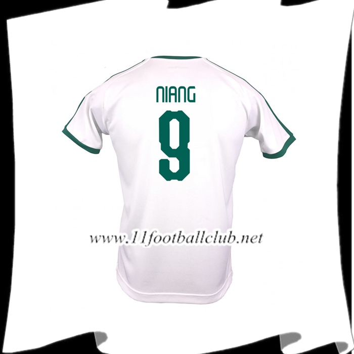 Nouveaux Maillot Equipe Sénégal NIANG 9 Domicile Blanc 2018 2019
