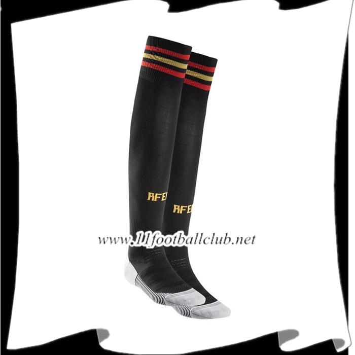 Le Nouveau Chaussettes De Foot Espagne Noir 2018 2019 Domicile Vintage