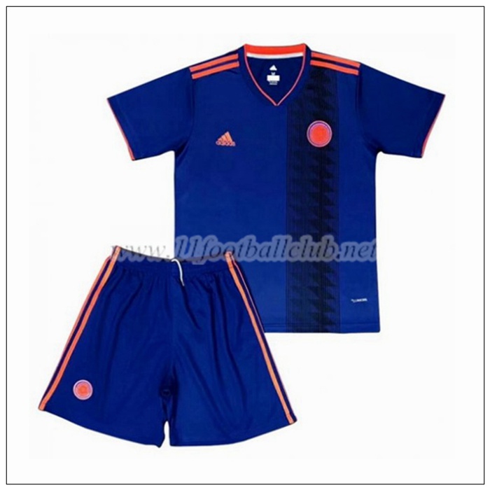 Nouveaux Maillot De Foot Colombie Enfant Exterieur Royal Bleu 2018/19