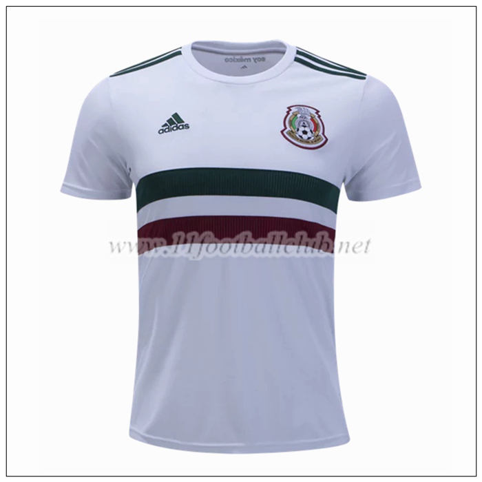 Nouveaux Maillot Foot Equipe De Mexique Exterieur Blanc 2018/19