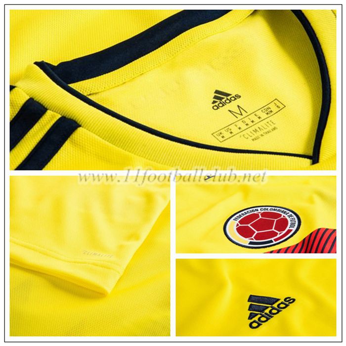 Maillot Colombie Falcao 9 Enfant Domicile Adidas 2018 2019 Personnalisé : 11footballclub