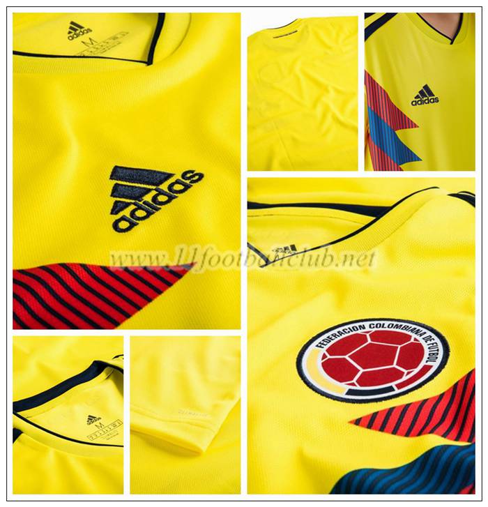 Maillot Colombie JAMES 10 Enfant Domicile Adidas 2018 2019 Flocage - 11footballclub