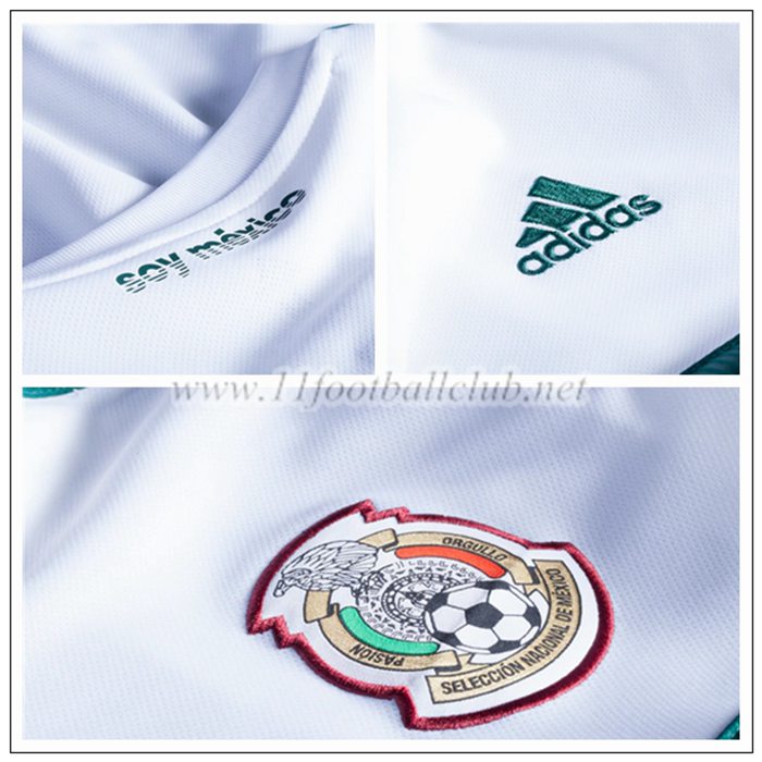 Maillot Mexique Manche Longue Exterieur Adidas 2018 2019 Junior 11footballclub.vip