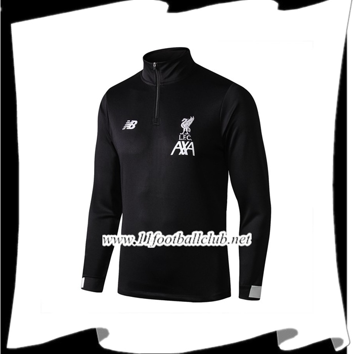 Le Nouveau Sweatshirt Training FC Liverpool Noir 2019/2020 Personnalisé