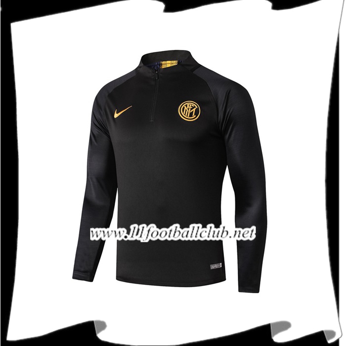 Le Nouveaux Sweatshirt Training Inter Milan Noir 2019/2020 Flocage