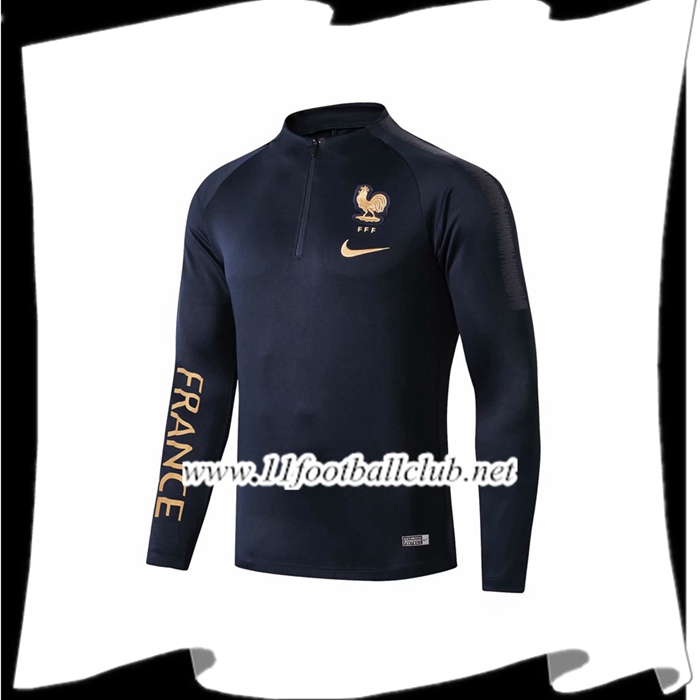 Le Nouveaux Sweatshirt Training France Bleu Fonce 2019/2020 Junior