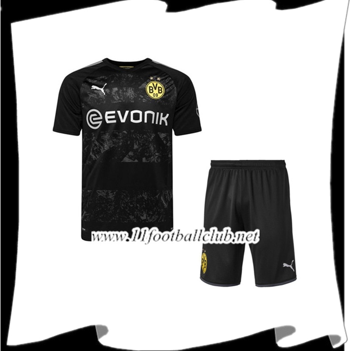 Le Nouveaux Maillot de Foot Dortmund BVB Enfants Exterieur 2019/2020 Authentic