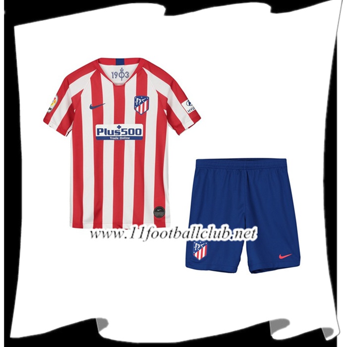 Le Nouveau Maillot de Foot Atletico Madrid Enfants Domicile 2019/2020 Personnalisé