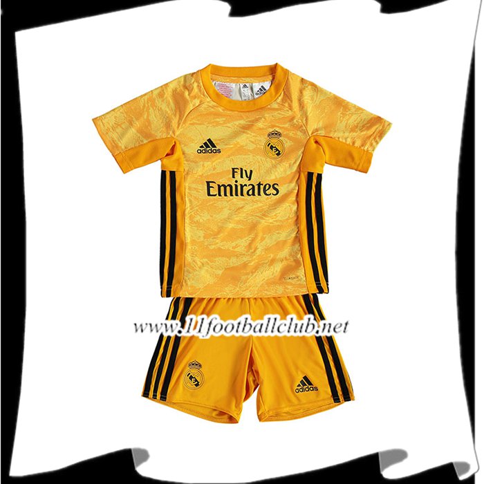 Le Nouveau Maillot Real Madrid Enfants Gardien de but Jaune 2019/2020 Personnalisable