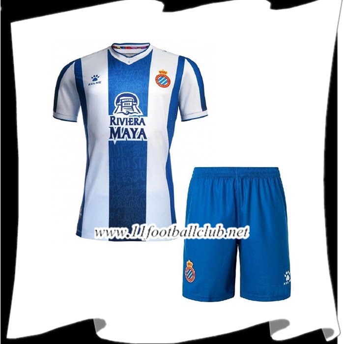 Le Nouveau Maillot de Foot RCD Espanyol Enfants Domicile 2019/2020 Personnalisable