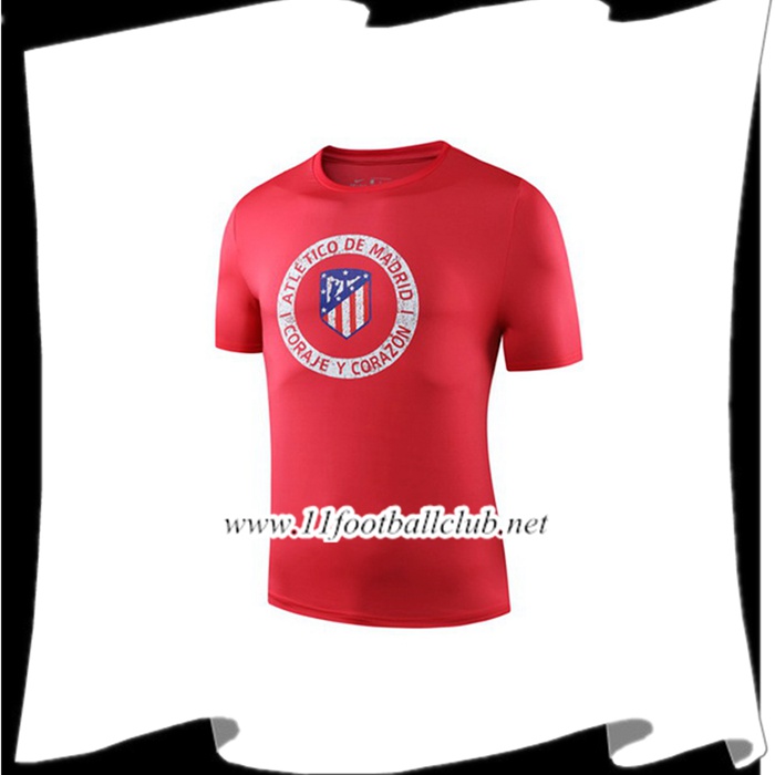 Le Nouveaux Training T-Shirts Atletico Madrid Rouge 2019/2020 Floqué