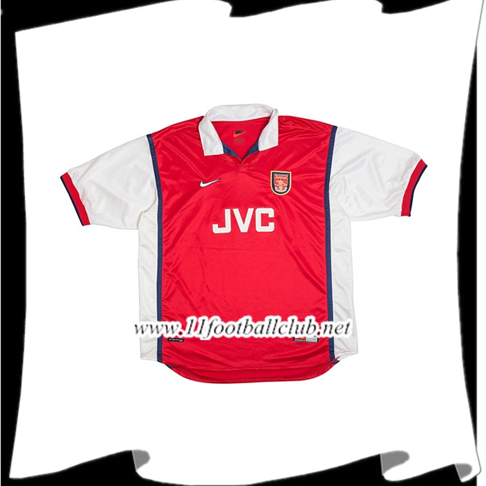 Le Nouveau Maillot de Foot Arsenal Domicile 1998/1999 Personnalisé