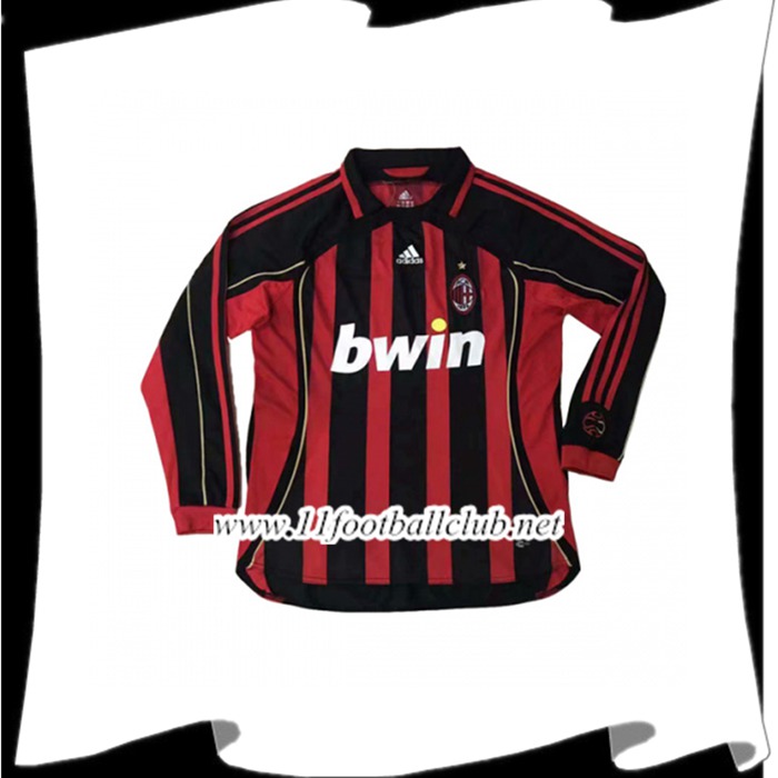 Le Nouveaux Maillot de Foot Milan AC Manches longues Domicile 2006/2007 Junior