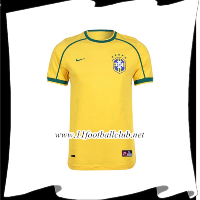 Le Nouveau Maillot de Foot Bresil Domicile 1998/2000 Personnalisable