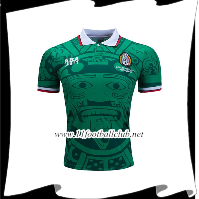 Le Nouveaux Maillot de Foot Mexique Domicile 1998 Authentic
