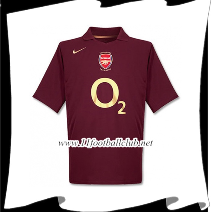 Le Nouveaux Maillot de Foot Arsenal Domicile 2005/2006 Authentic