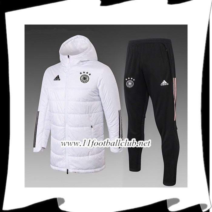 Le Nouveaux Doudoune Foot Allemagne Blanc + Pantalon 2020/2021
