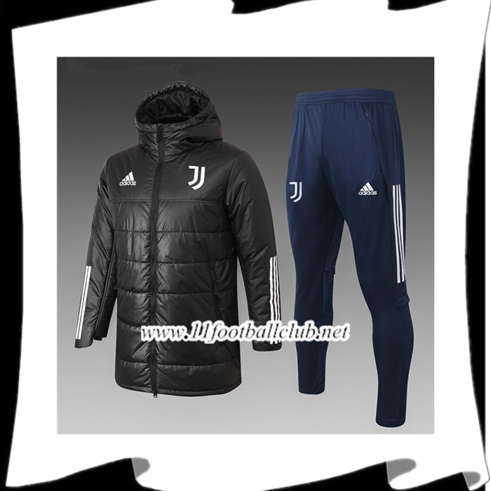 Le Nouveaux Doudoune Foot Juventus Noir + Pantalon 2020/2021
