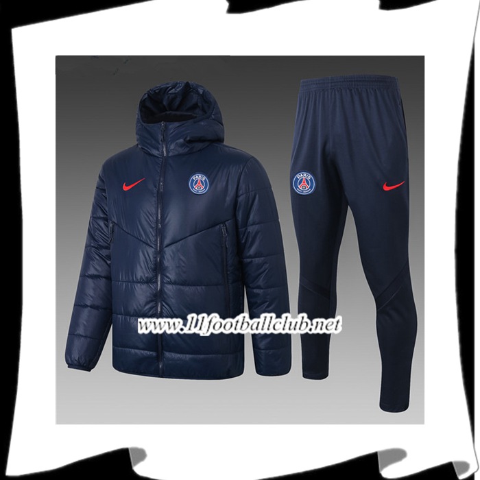 Le Nouveaux Doudoune Foot PSG Bleu Marin + Pantalon 2020/2021