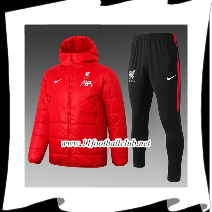 Le Nouveau Doudoune Foot FC Liverpool Rouge + Pantalon 2020/2021