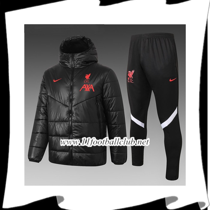 Le Nouveaux Doudoune Foot FC Liverpool Noir + Pantalon 2020/2021
