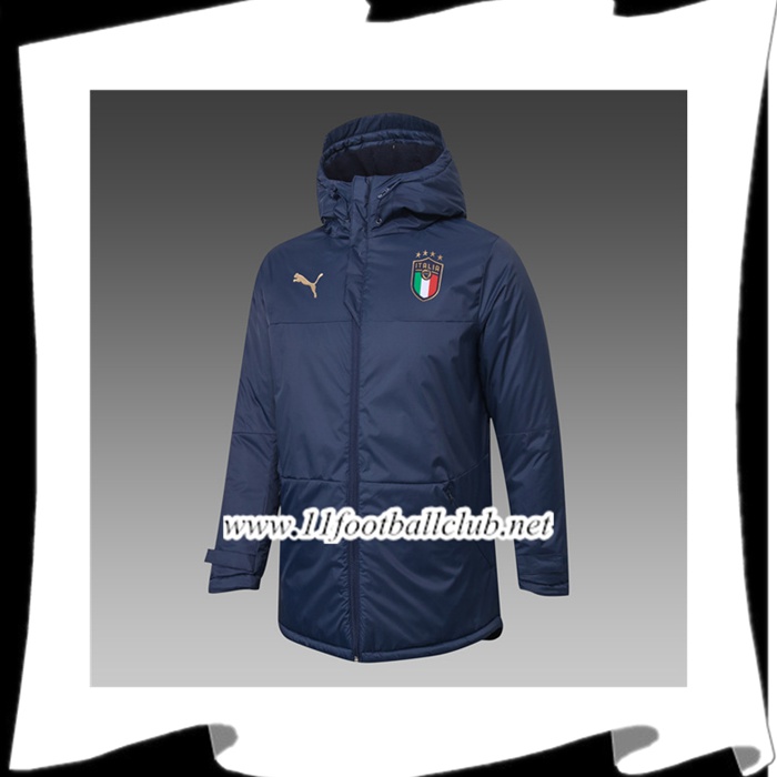 Le Nouveaux Doudoune Foot Italie Bleu Marin 2020/2021